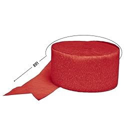 Solid Roll Streamer - 81’ | Textured Crepe Paper