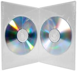 50 x Viva Elite Branded Slim Double Clear CD DVD Blu Ray Disc Cases (Face on Face) With Slim 7mm Spine. Cases Have A Outer Sleeve For Artwork Inlay. Same Cases As Used By Major Film Studios - Image 3