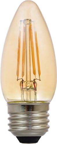 LEDVANCE 79536 Sylvania Bent Tip Vintage Led Light Bulb, 4.5/40 W, 120 V, 100 Lumens, 2700 K, CRI 80, 1.62 in Dia, Non-Dimmable Warm White - (2200K)