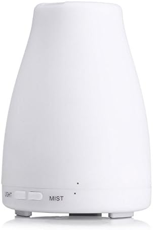 Dhakar Essential Oil Diffuser - Aromatherapy Oils Humidifier and Mister Perfect Decor Gift for a Peaceful Home Wellness Workout Yoga &amp; Meditation or Office Space (Warm White)