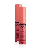 NYX Cosmetics Butter Lip Gloss Peaches and Cream - Pack of 2