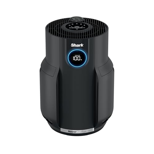 Shark HP152 NeverChange Luftreiniger, 5 Jahre Filter, spart $300+ bei Filterersatz, großer Raum, 650sq. Geruchsneutralisierende Technologie, erfasst 9