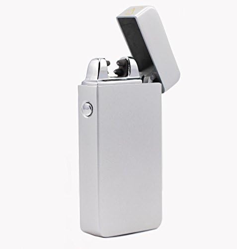 Electric USB Rechargeable Lighter - Flameless and Windproof - Vontone Lighters (Silver)