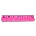 Lifehapps Jumbo Weekly Pill Box-The Perfect BPA Free Extra Large Medication Organizer Weekly Storage Case for Your Supplements, Vitamins and Medications (3XL) Pink