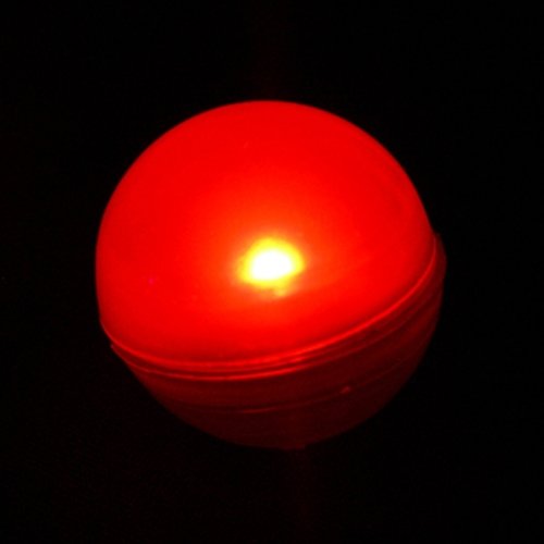 Fairy Berries, Tiny Round LED Lights, Water Resistant, 10 Pack, RED