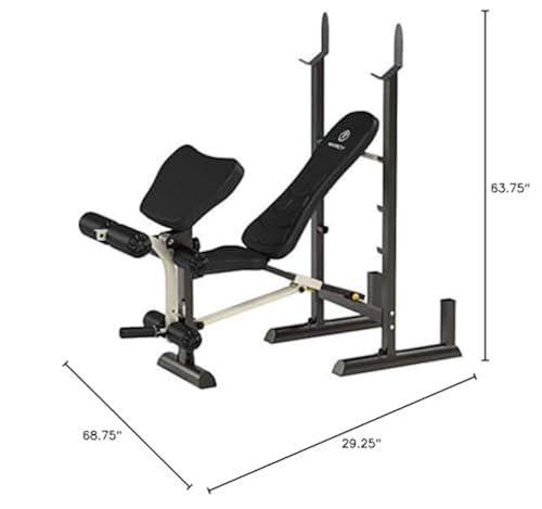 Marcy Folding Standard Weight Bench – Easy Storage MWB-20100 - Main Image