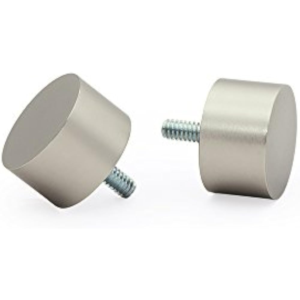 Ivilon Single Rods Drapery Window Curtain End Cap Style Design 1 Inch