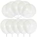 10pcs Super-Elastic Big Clear Latex Balloons 36 Inch, Beige Transparent Large Round Balloons for Table Centerpiece/Bridal Wedding/Party Decoration
