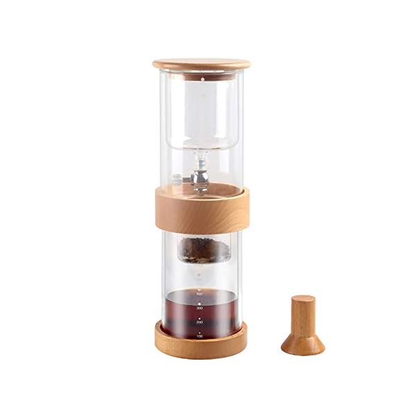 BaoYPP Ice Drip Kaffeemaschine Kaffee Kaltbrauentopf 500 Ml Glastopf EIS Tropfen Kaffeetopf Tropft Kaffeemaschine…