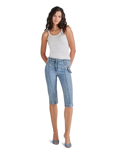 Steve Madden Apparel Delray Capri Pant, Medium Blue, 31