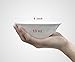 Lifver 13-oz Porcelain Dessert/Soup/Noodle Bowl for kids, Natural White,Set of 4