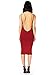 Moxeay Womens Sexy Backless Halter Strap Club Bodycon Dress(S, Red)