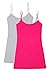 Bozzolo 2 4 Pack Women's Junior Plus Adjustable Spaghetti Strap Long Tank Top