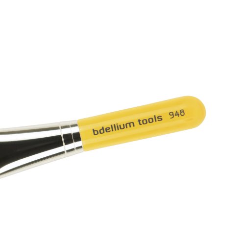 Bdellium Tools Travel Line Foundation Brush, Yellow