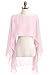 Automan Chiffon Bridal Evening Scarves Wraps Shawls For Bridesmaid Prom Wedding (One-Size, Pink)