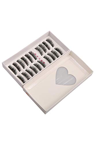 olseti Bulges 10 Pair Thick Long False Eyelashes Eyelash Eye Lashes Voluminous Makeup Lash Enhancers & Prim Ac