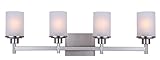Canarm IVL408A04BN Lyndi 4-Light Bath Vanity, Brushed Nickel (Tools &amp; Home Improvement)