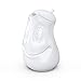 FIFTYEIGHT PRODUCTS TASSEN Porcelain Tea Pot with Lid, Good Mood Face Edition, 40 oz. White (Single Tea Pot with Lid)