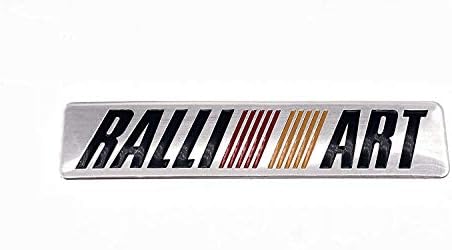 CarOxygen RALLIART Emblem Badge car for SUV Decoration 3D Design Label Stickers underseal car Large Pack of 1