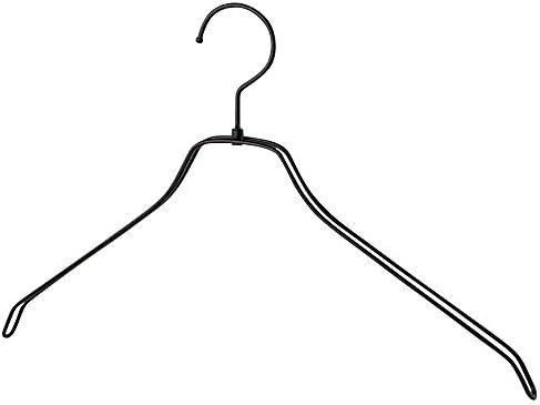 タヤ ハンガー メンズ シャツ用 なで肩仕様 100本セット W390mm 10mm Tsw 2461br Bn 42nk 注目ブランド 黒つや消し塗装