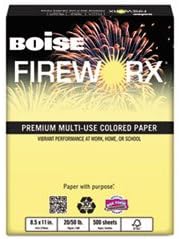 (6 Pack Value Bundle) CASMP2201CY FIREWORX Colored Paper, 20lb, 8-1/2 x 11, Crackling Canary, 500 Sheets/Ream