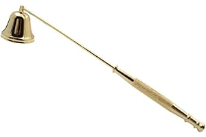 Myuiao Gold Metal Candle Snuffer Wick Snuffer with Long Handle Candlesnuffers Candle Sleeves Accessories,for Putting Out Extinguish Candle Wicks Flame Safely, in Dining Room