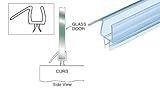 CRL Co-Extruded Clear Bottom Wipe with Drip Rail for 1/2