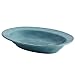 Rachael Ray Cucina Dinnerware 12-Inch Stoneware Oval Serving Bowl, Agave Blue