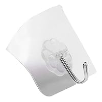 Xisheep 6X Strong Transparent Suction Cup Sucker Wall Hooks Hanger for Kitchen Bathroom