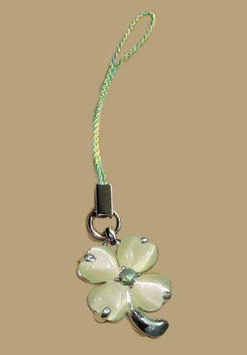 Amazon 四葉のクローバー ストラップ 携帯 ストラップ 飾り物 鞄 ストラップ バッグ ストラップ キー 車キー メンズ 紳士 レディース 贈り物 シンプル カラーストーン おしゃれ 持ち易い チャーム 通販