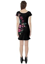 CowCow Pink in Dark Short Sleeve Skater Dress, Pink