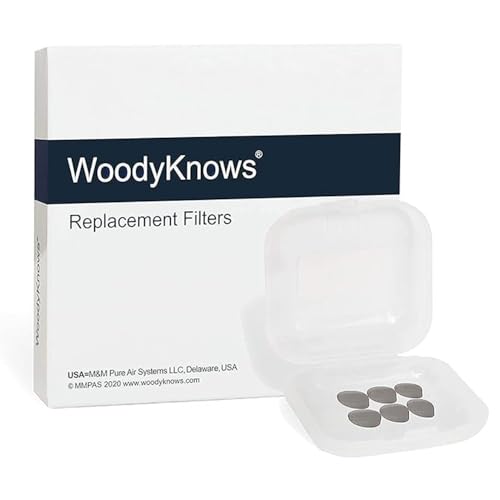 Replacement Filters of WoodyKnows Allerscreen Nasal Filters (Replacement Filter 24 Pairs, Medium)