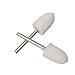 Shintop 12pcs Felt Point Polishing Tool Wool Felt Buffing Mounted Point for Jewelry, Glass, Stone, Ceramic, Nail Art (Conical, White)