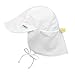i play. by green sprouts Baby UPF 50+ Sun Protection Flap Hat, White, 9-18 months primary