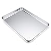 Baking Tray, Stainless Steel Baking Sheet Cookie Tray Professional, 40 x 30 x 2.5 cm, Non Toxic & Healthy, Mirror Finish…