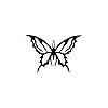 SHMAZ 12.9 Cm * 8.8 Cm Nifty Vlinder Delicate Mooie Decal Auto Sticker Zwart/Zilver