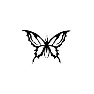 SHMAZ 12.9 Cm * 8.8 Cm Nifty Vlinder Delicate Mooie Decal Auto Sticker Zwart/Zilver