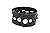 Modern Fantasy Classical Black Braided Length Smooth Surface Snap Closure Length Leather Wrap Bracelet