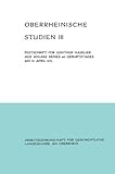 Image de Oberrheinische Studien Band III: Festschrift für Günther Haselier aus Anlaß seines 60. Geburtstages am 19. April 1974 (German Edition)
