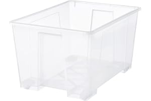 MAC MARIE & ADAM'S COLLECTION YOUR COMFORT IS OUR AMBITION.... MAC Small Storage Box, Transparent,with snap closure, stackable, living room, bedroom, garage (78x56x43 cm)