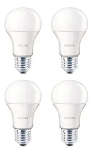 PHILIPS E27 7-Watt WW LED Bulbs (Pack of 4, Warm White)