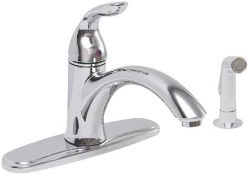 Premier 126963 Waterfront Kitchen Faucet With Single Handle And Side Spray, Chrome, Lead Free