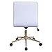 Duhome High Back Diamond Tufted Designer Home Office Task Chair Executive Computer Desk Receptionist Rolling Chair 616A (White)