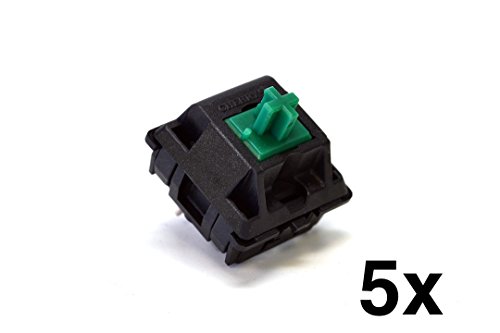 Cherry MX Green Keyswitch (5 pack) - MX1AF1NN | Plate Mounted | Tactile Click | by himalayanelixir Cherry MX Green Keyswitch (5 pack) - MX1AF1NN | Plate Mounted | Tactile Click | by himalayanelixir
