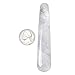 Top Plaza Natural Clear Quartz Crystal Massage Wand Acupuncture Therapy Treatment Stick Point Gua Sha Scraping Tool