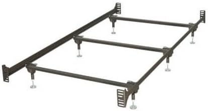 Glideaway Premium Heavy Duty Bed Frame 6-Leg w/ Center Support for Box Spring and Mattress Sets, USA Made, Twin Size