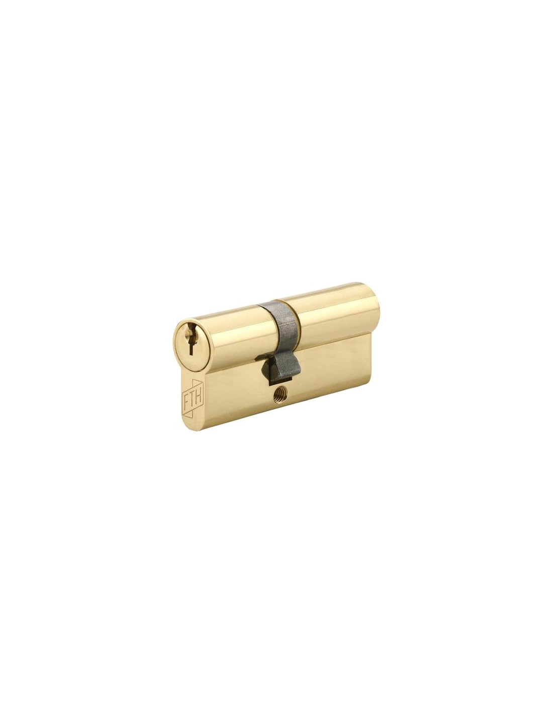 THIRARD 00032112 Cylindre Double Entry Lock FTH 5G, 30x40mm, Brass Cylinder, Pull Protection, 3 Notched Keys, 30x40 mm