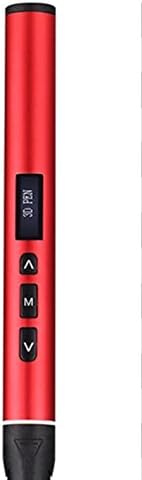 Paint Pen 3D Printing Pen with LCD Handheld Portable 3D Printer (Red) for School or Home