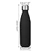 king do way 17oz Double Wall Vacuum Cool Insulation Stainless Steel Water Bottle Leak- Proof and No Sweating Perfect for Summer Outdoor Sports Camping Hiking Cycling (Black)