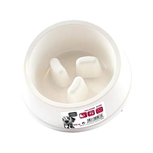 Riga 005488 Slow Feeding Melamine Dog Bowl 900 ml